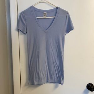 pink by victoria secret. v neck tee